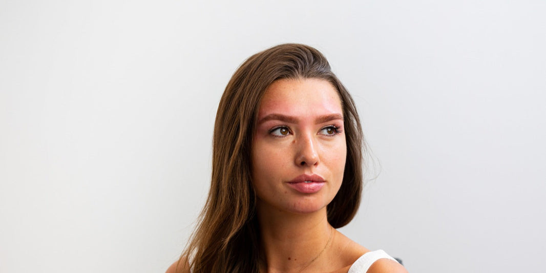 A defined eyebrow shape after a brow treatment, with a clean, balanced, and polished finish