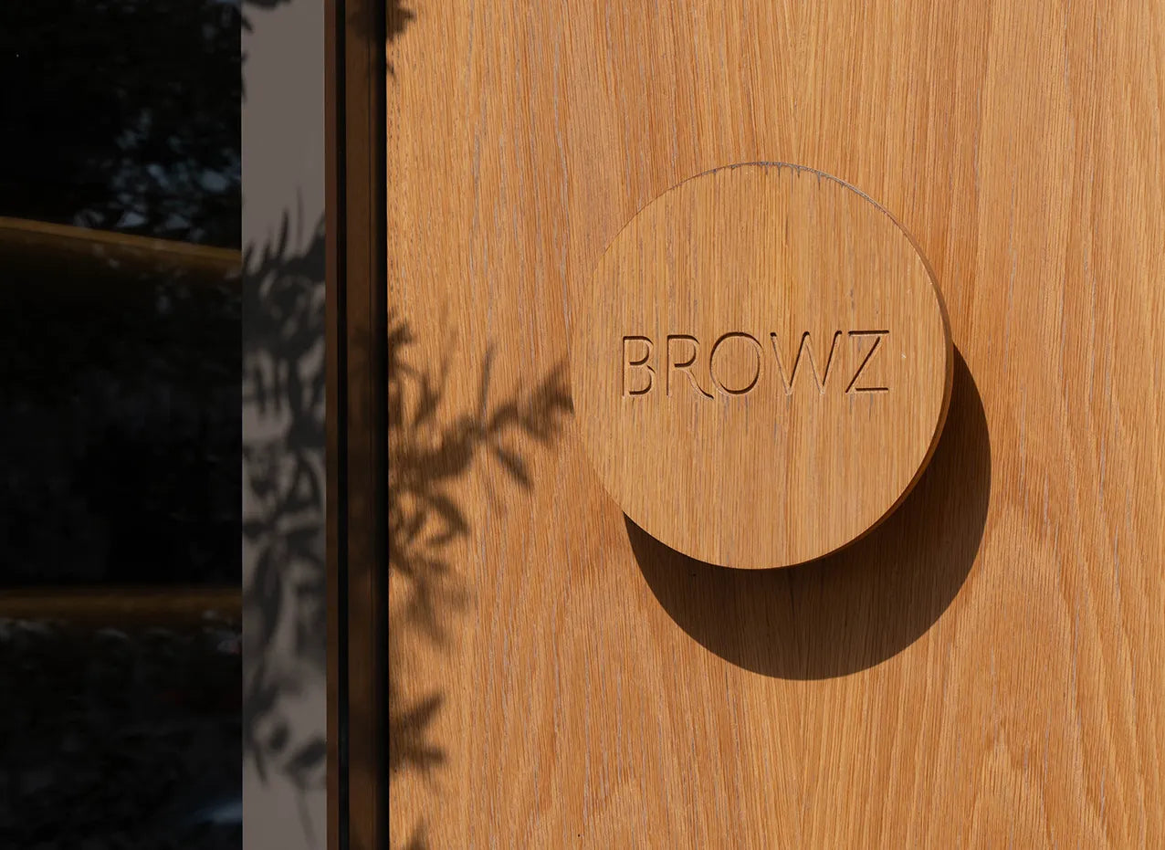 Main entrance to BROWZ Clinic and Salon in Dubai