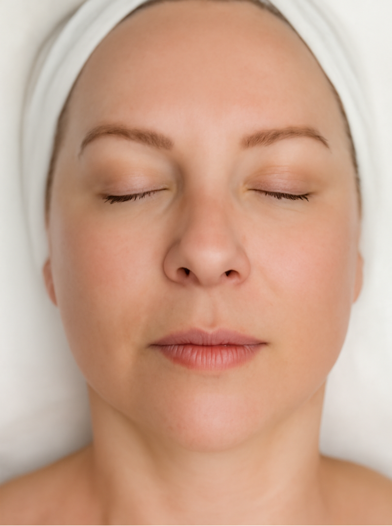 After Moxi Laser treatment by BROWZ in Dubai, revealing smoother, clearer skin with a more even tone and reduced blemishes.